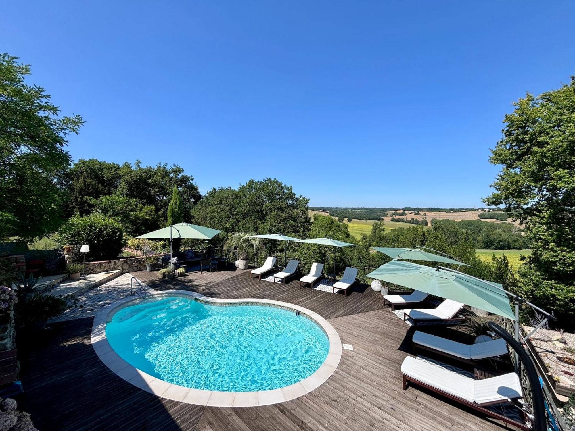 Maison Murier Hotel Fayssac Bagian luar foto